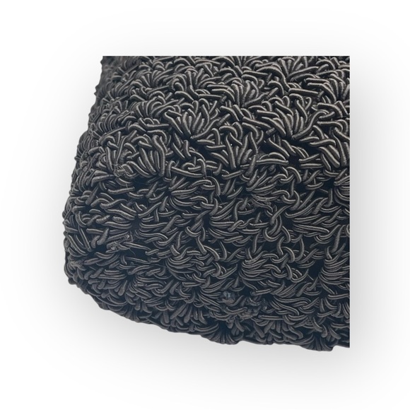 Express Paris 𖣴 Top Handle Woven Crochet Mini Handbag Bag 𖤗 Espresso Brown 𖤗 - Picture 7 of 16